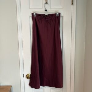 Abercrombie Satin Maxi Skirt